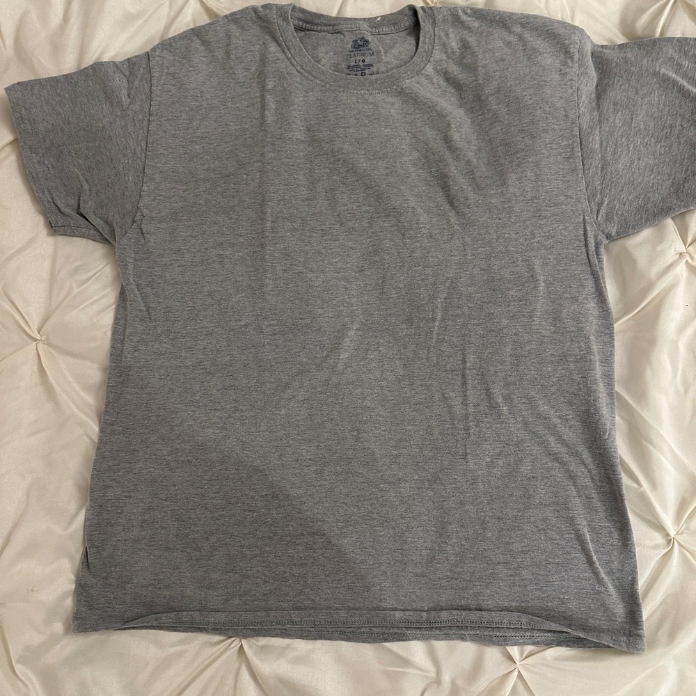 Fruit of the Loom Gray  T-Shirt